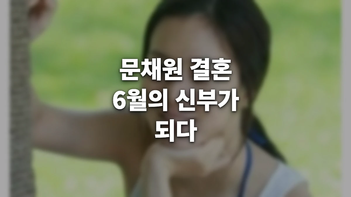 문채원 결혼
